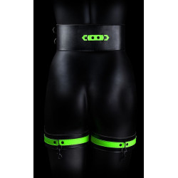 Ouch! Glow Kit SM Ceinture et Menottes phosphorescentes Glow Restraint